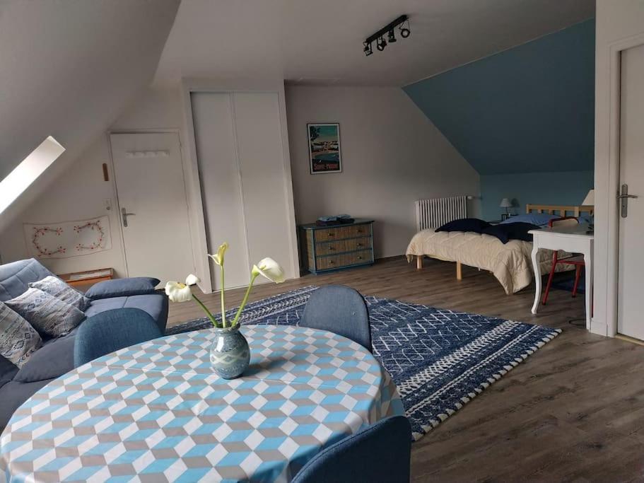 Grand Studio, Tout Equipe Et Renove. Combrit Exteriör bild